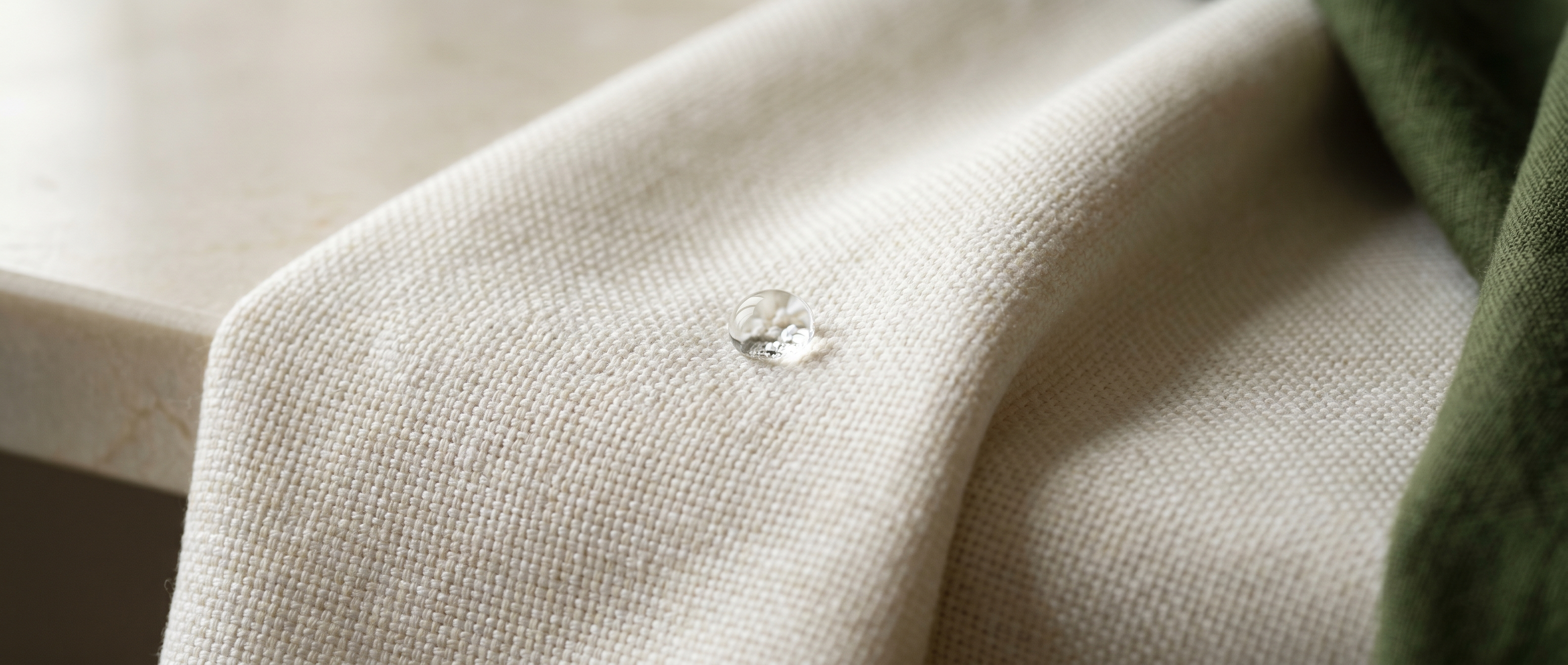 Macro closeup of OHZEHN-TEX plant-derived knit architecture
